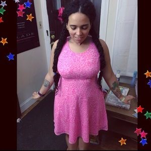 Pink leopard print xhilaration target dress